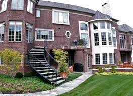 Maybe you would like to learn more about one of these? Curved Exterior Staircase With Wrought Iron Balcony Rail American Traditional Staircase Detroit By Great Lakes Metal Fabrication Houzz