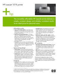 This driver package is available for 32 and 64 bit pcs. Laserjet 1018 Manualzz