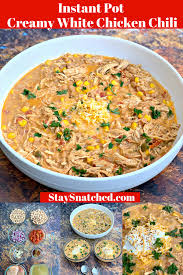 Easy Instant Pot Creamy White Chicken Chili Video In 2020 Instant Pot Recipes Chicken Creamy White Chicken Chili Instant Pot Dinner Recipes