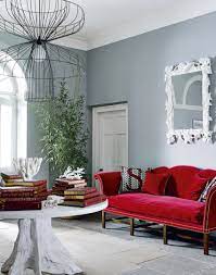 Living room wallpapers available direct & online from the uk, great living room wallpaper ideas at best buy prices. Grey Modern Living Room With Red Sofa And Pendant The Room Edit Red Living Room Decor Red Couch Living Room Red Sofa Living Room