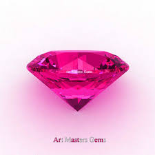 Art Masters Gems Calibrated 1 0 Ct Round Hot Pink Sapphire Created Gemstone Rcg0100 Hps With Images Pink Gemstones Gems Art Masters