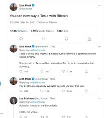 Chill on elon musk's tweets. Elon Musk Izinkan Pembelian Mobil Listrik Tesla Pakai Bitcoin