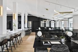 Black And White Interior Design Office Step Inside A Beautifully Designed Black White Office Coworking Space Home Office Design Office Design
