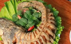 Whole crispy fish served family style