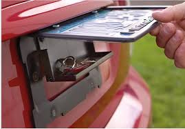 License Plate Hide A Key Holder Diversion Safe Secret Stash Hidden Compartment In Home Garden Home Personal Secu Car Accesories Spare Car Key License Plate