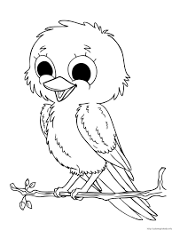Free Coloring Pages Animals Realistic The Progressing Bird Coloring Pages Animal Coloring Pages Cute Coloring Pages