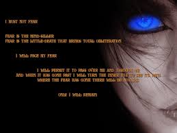 The litany helped focus their minds in times of peril. Litany Against Fear Dune A Breakdown Steemit