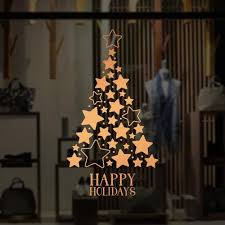 Contemporary plain wall sticker removable christmas wall sticker waterproof pvc white snowflake snowman window sticker. Christmas Window Vinyl Stickers Christmas Window Stickers Holiday Window Display Christmas Window Decorations