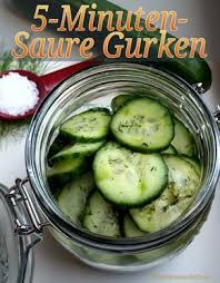 5 Minuten Saure Gurken Rezept Saure Gurken Gurken Einlegen Ohne Kochen Gurke