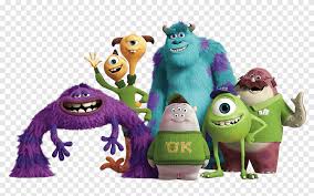 Rejoin old friends with the monsters, inc. Monster Inc Characters Monsters University Group At The Movies Cartoons Png Pngegg
