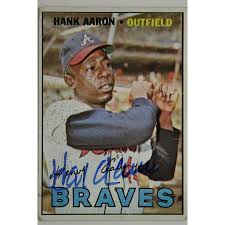 In any case, aaron was larger than a name, and larger than most things on this earth. Henry Hank Aaron Hof 1967 Topps 250 Autographed Signed Card Jsa