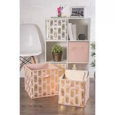 Pineapple Nonwoven 2 Piece Fabric Cube Set In 2021 Pineapple Decor Bedroom Pineapple Room Decor Pineapple Decor