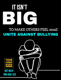 Anti Bullying Poster Template Postermywall This poster is free for you to download and post in your classroom! anti bullying poster template