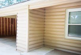 Find installation prices for half and quarter round log cabin siding. Faux Log Cabin Siding A New Exterior Home Design Option At Fauxwoodbeams Com
