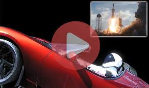 Tesla launched into space on spacex's falcon heavy rocket. Spacex Launch Stream Watch The Tesla Roadster On Its Journey To Mars Science News Express Co Uk