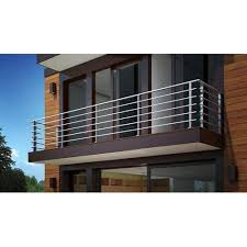 Floating stairs with a clear glass railing lead the way to the home's second level. Bar Stainless Steel Contemporary Stair Railing Rs 950 Running Feet Id 17702104712