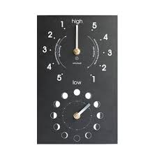 Free delivery for many products! Recycled Moon Tide Clock Ippinka Tide Clock Clock Modern Clock