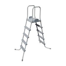 Bestway 58337e 52 Inch Steel Above Ground Swimming Pool Ladder No Slip Steps Walmart Com Pool Ladder Above Ground Swimming Pools Swimming Pool Ladders