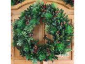 Cascading flowers from our chandelier. Pre Lit Woodland Blend Cascading Garland Christmas Leds Com