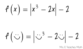 How I Teach Function Notation Using Hearts And Smiley Faces To Make It Painless Mrseteachesmath Blogspot Com Teaching Math Teaching Algebra Teaching