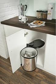 Britten James Cupboard Waste Bin With Lid For Kitchen 15 Litre Hafele Kitchen Bin Kitchen Cabinet Handles