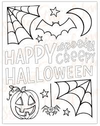 Digital Halloween Coloring Pages Printable Etsy Halloween Coloring Book Free Halloween Coloring Pages Halloween Coloring Pages Printable