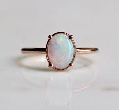 14k Gold Australian Opal Statement Ring Oval Stone Ring Opal Etsy In 2020 Opal Statement Ring Opal Earrings Set Black Opal Ring