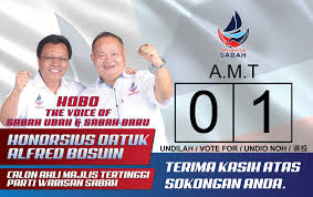 Menurutnya, sebanyak 16 parti menghantar kertas penamaan calon dan parti cinta sabah (pcs) mencatatkan jumlah calon teramai iaitu 73 calon diikuti parti warisan sabah (warisan) seramai 53 calon. Calon Amt Parti Warisan Sabah 01 Borneo Voice