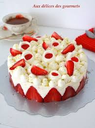 Aux Delices Des Gourmets Fraisier A La Creme Diplomate En 2020 Creme Diplomate Fraisier Puree De Fraise
