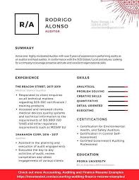 It auditors identify weaknesses in a system's network and create action plans to prevent security breaches. Auditor Resume Example