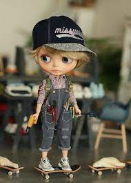 blythe用服 ズボン 吊りズボン 画像8 diy 洋服 人形のドレス ズボン吊り