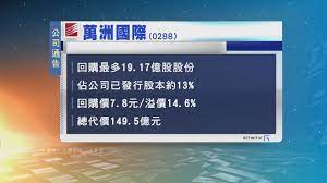 2021年07月30日 08:13 萬洲國際在港交所公告稱，merrill lynch (asia pacific). è¬æ´²åœ‹éš›æ–¥è³‡è¿'150å„„å…ƒå›žè³¼ä¸€æˆä¸‰è‚¡ä»½ Now æ–°èž
