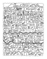 I'm a little shaken by that beautiful, colorful voice of yours. Hand Lettered Black And White Print Etsy Lyric Prints Beatles Lyrics Black And White