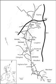 It is located 3 miles (5 km) northeast of loughton, 5 miles (8 km) south of harlow and 11 miles (18 km) northwest of brentwood. Map Of Epping Forest Essex England With The Studied Ponds Labeled By Download Scientific Diagram