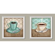 Free Shipping Buy 2 Trellis Cafe And Mocha Quartrefoil Brown And Teal Cups Of Coffee Kitc Teal Kitchen Decor Coffee Decor Kitchen Kitchen Decor Themes Coffee