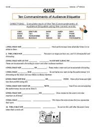 Take some tips from etiquette experts on how to defuse these tricky situations. 10 Commandments Quiz Pdf