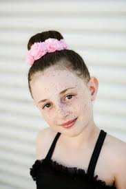 Pink Flower Hair Bun Clip, Bridal Hair Bun Clip, Flower Girl Hair Bun Clip,  Dance Recital Hair Bun Clip, Ballet Bun Wrap