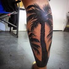 Hawaiian flower tattoos small are liked by most of the male. 100 Palm Tree Tattoos For Men Tropical Design Ideas