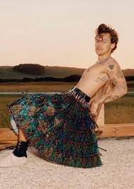 Jun 03, 2021 · harry styles might be launching a beauty brand. Harry Styles Trug Ein Ruschenkleid Auf Einem Magazincover So What Vogue Cover Ruschenkleid Cover