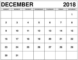 Calendar December 2018 Malaysia