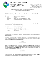 Doc Surat Perjanjian Kerja Untuk Waktu Tertentu Saraja Setjo Academia Edu