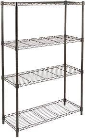 Helpful advice on how to put up & decorate shelves for any room. Amazon Com Amazon Basics 4 Shelf Adjustable Heavy Duty Storage Shelving Unit 350 Lbs Loading Capacity Per Shelf Steel Organizer Wire Rack Black 36l X 14w X 54h Home Kitchen