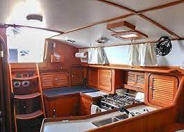 2000 Passport 43 Aft Cockpit Sail Boat For Sale - Wwwyachtworldcom Boat Interior Design Boat Interior Boat Galley