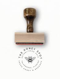 Custom Stamp Minimalist Logo Stamp Bee Logo Modern Maker Stamps Business Stamps Baby Logo Design Custom Stamps