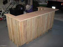 How To Build A Bar Out Of Pallets Uploaded To Pinterest Pallet Bar Diy Basement Bar Designs Diy Home Bar