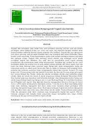 Kemudian akan disimpan dalam format.sav dan.spv (viewer file). Pdf Faktor Sosialisasi Dalam Mempengaruhi Tingkah Laku Individu