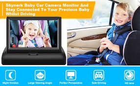 Amazon Com Shynerk Baby Car Mirror 4 3 Hd Night Vision Function Car Mirror Display Safety Car Seat Mirror Camera Monitored Mirror With Wide Crystal Clear View Aimed At Baby Easily Observe The Baby S