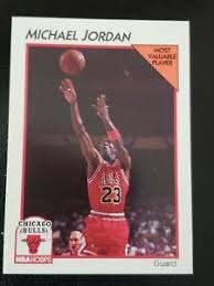 A few years before michael jordan eschewed the nba to become a real live professional baseball player, he was featured on a special insert card in upper deck's 1991 baseball card product. Michael Jordan Nba Hoops 1991 5 Card Ebay