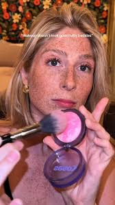 Makeup is so fun 😭 #beauty #makeup #freckles #fauxfreckles #ethereal #grwm  #skincare #skincareroutine #spf #halffacemakeup #halfface #enhance #natural