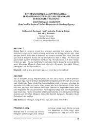 Check spelling or type a new query. Pdf Pengembangan Ruang Terbuka Hijau Berdasarkan Distribusi Suhu Permukaan Di Kabupaten Bandung